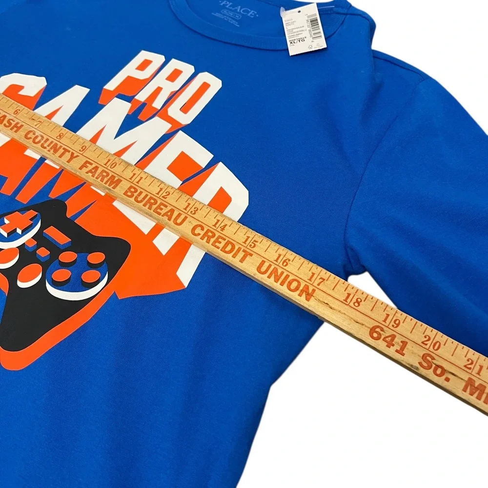 The Childrens Place Boys Pro Gamer Long Sleeve Shirt Blue XL 14 Video Games‎ NWT